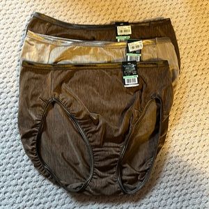 Vanity Fair Body Shine Hi-Cut Brief set of 3